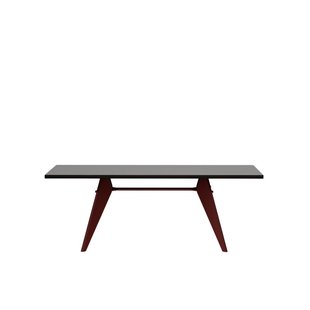 Vitra EM Table - japanese red - Eiken donker gebeitst massief - 200 cm