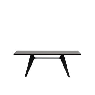 Vitra EM Table - diepzwart - Eiken donker gebeitst massief - 200 cm