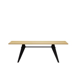 Vitra EM Table - 220 cm - Eiken - diepzwart