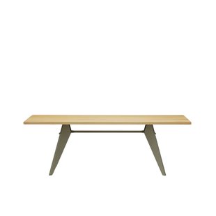 Vitra EM Table - Prouvé Gris Vermeer - Eiken - 220 cm