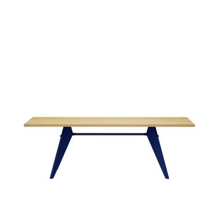 Vitra EM Table - Prouvé Bleu Marcoule - Eiken - 220 cm