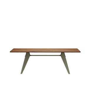 Vitra EM Table - Prouvé Gris Vermeer - Amerikaanse Notenhout - 220 cm