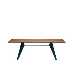 Vitra EM Table - Prouvé Bleu Dynastie - Amerikaanse Notenhout - 220 cm