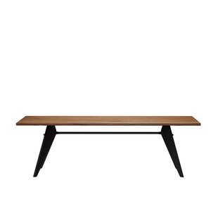 Vitra EM Table - diepzwart - Amerikaanse Notenhout - 240 cm