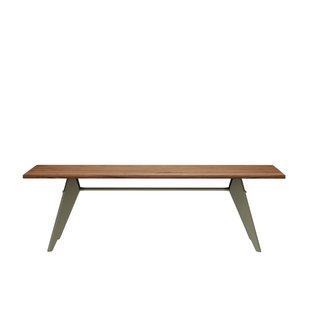 Vitra EM Table - Prouvé Gris Vermeer - Amerikaanse Notenhout - 240 cm
