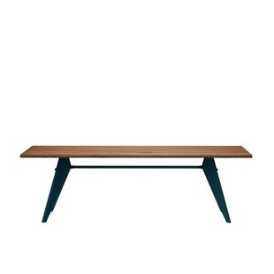 Vitra EM Table - Prouvé Bleu Dynastie - Amerikaanse Notenhout - 240 cm
