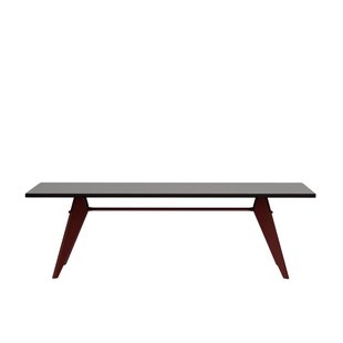 Vitra EM Table - japanese red - Eiken donker gebeitst massief - 240 cm