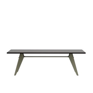 Vitra EM Table - Prouvé Gris Vermeer - Eiken donker gebeitst massief - 240 cm