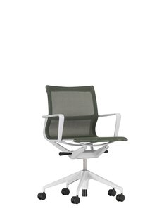 Vitra Physix bureaustoel - Wieltjes voor harde bodems - soft grey - 03 riet - soft grey