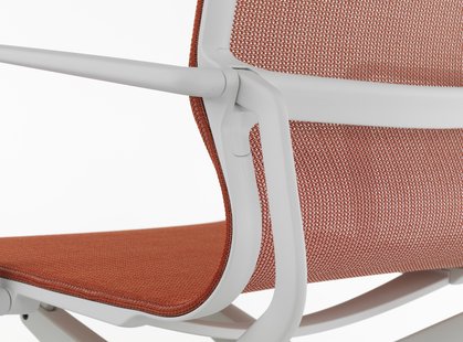Vitra Physix bureaustoel - Wieltjes voor harde bodems - soft grey - 10 baksteen - soft grey