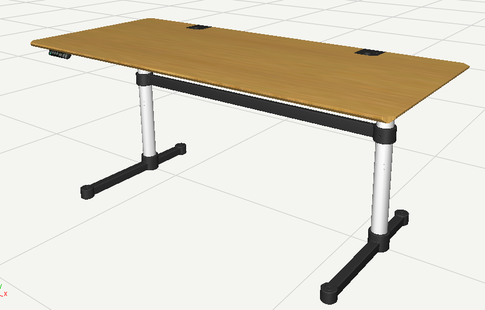 USM Haller Haller tafel Kitos E2 Plus 175 x 75 cm - in hoogte verstelbaar - Eiken, natuur geolied - 160 x 80 cm