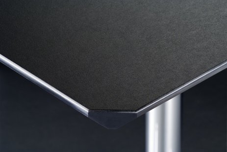 USM Haller Haller tafel Kitos E2 Plus 175 x 75 cm - in hoogte verstelbaar - Linoleum, zwart - 180 x 90 cm