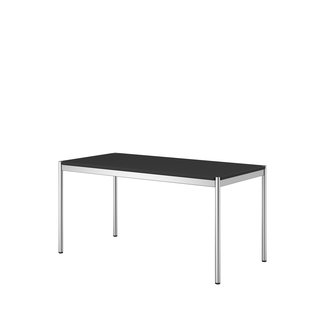 USM Haller Haller tafel 150 x 75 cm - Linoleum, zwart