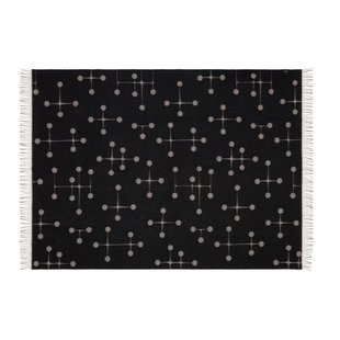 Vitra Eames wollen deken - Dot Pattern - zwart