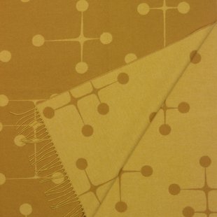 Vitra Eames wollen deken - Dot Pattern - mosterd