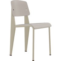 Vitra Standard SP stoel - warmgrijs - Prouvé Blanc Colombe (écru)