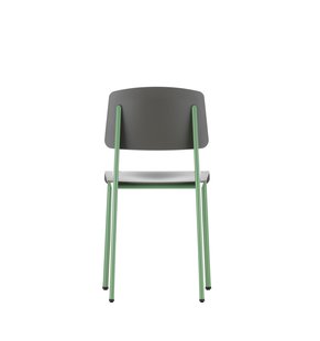 Vitra Standard SP stoel - bazalt - Prouvé Blé Vert