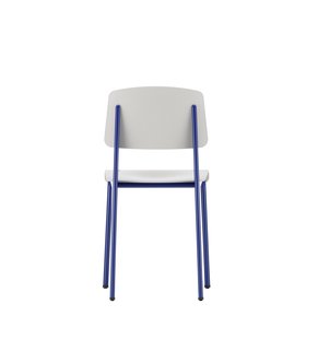 Vitra Standard SP stoel - warmgrijs - Prouvé Bleu Marcoule