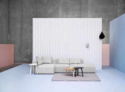 HAY Mags Soft 3-zits bank Sofa Combinatie 1 - Kvadrat Hallingdal 110 - beige / lichtgrijs