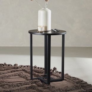 Nohr Ronde Salontafel 'Dallin' 40cm, kleur Zwart