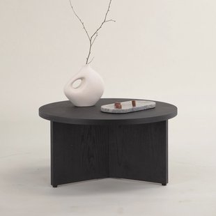 Nohr Ronde Salontafel 'Tammera' 85cm, kleur Zwart