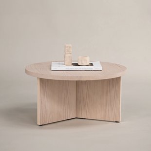 Nohr Ronde Salontafel 'Tammera' 85cm, kleur Whitewash