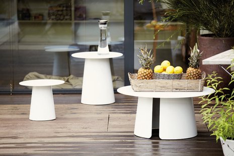 Jan Kurtz Feel bijzettafel - wit - Ø 40 cm