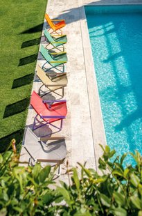 Emu Snooze poef - marron foncé : beige