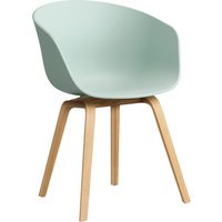 HAY About A Chair AAC 22 - Standaard glijders kunststof - lak op waterbasis - dusty mint 2.0