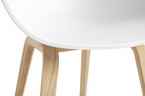 HAY About A Chair AAC 22 - Standaard glijders kunststof - lak op waterbasis - white 2.0