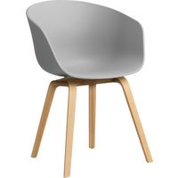 HAY About A Chair AAC 22 - concrete grey 2.0 - lak op waterbasis - viltglijders