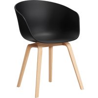 HAY About A Chair AAC 22 - black 2.0 - lak op waterbasis - viltglijders