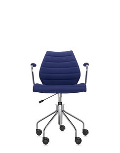 Kartell Maui Soft draaistoel - Trevira blauw