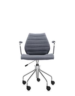 Kartell Maui Soft draaistoel - Trevira grijs