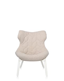 Kartell Foliage fauteuil - Trevira beige - wit