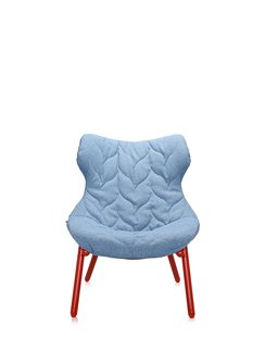 Kartell Foliage fauteuil - Trevira oranje - rood