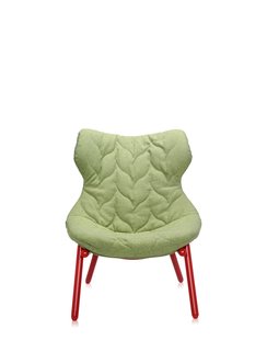 Kartell Foliage fauteuil - Trevira groen - rood