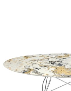 Kartell Glossy tafel - Symphony - chroom - ovaal