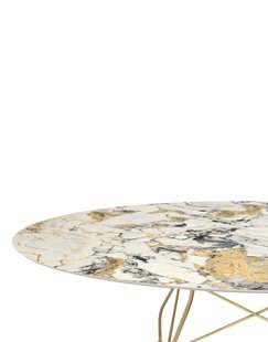 Kartell Glossy tafel - Symphony - goud - ovaal