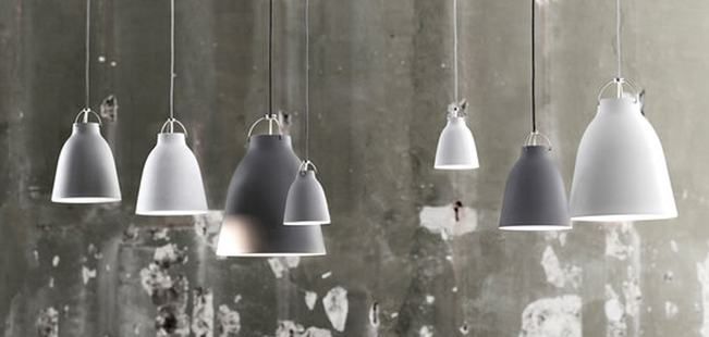 Fritz Hansen Caravaggio hanglamp mat - zwart - Kabellengte 6m - P3=L