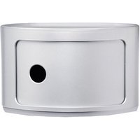 Kartell Componibili Container - 1 element laag - zilver