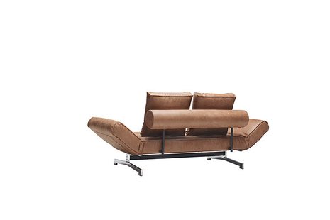 Innovation Living Ghia slaapbank - bruin - kunstleer