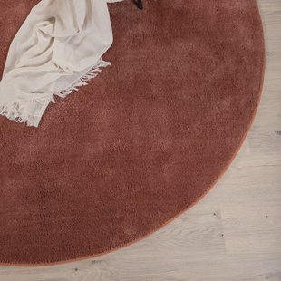 Nohr Rond Vloerkleed 'Les' 200cm, kleur Roze