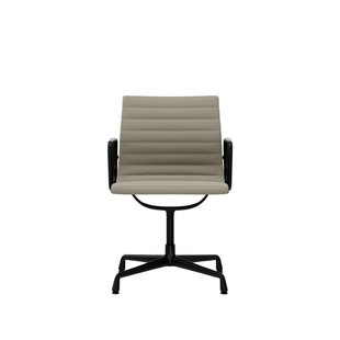 Vitra Aluminium Chair EA 104 - Hopsak - warm grijs/ivoorkleur - diepzwart