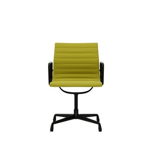 Vitra Aluminium Chair EA 104 - Hopsak - geel/limoengroen - diepzwart
