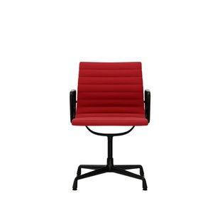 Vitra Aluminium Chair EA 104 - Hopsak - rood/poppy red - diepzwart