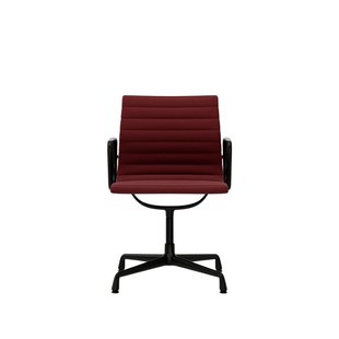 Vitra Aluminium Chair EA 104 - Hopsak - rood/moorbruin - diepzwart