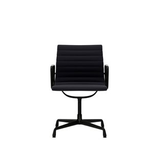 Vitra Aluminium Chair EA 104 - Hopsak - donkerblauw/moorbruin - diepzwart
