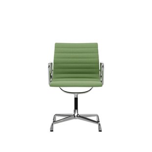 Vitra Aluminium Chair EA 104 - Hopsak - grasgroen/ivoor - verchroomd