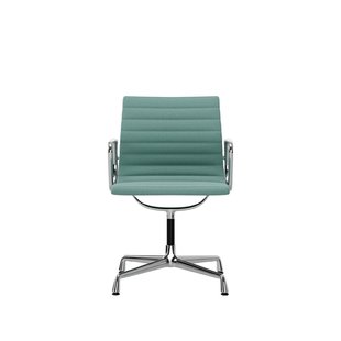 Vitra Aluminium Chair EA 104 - Hopsak - mint/ivoor - verchroomd